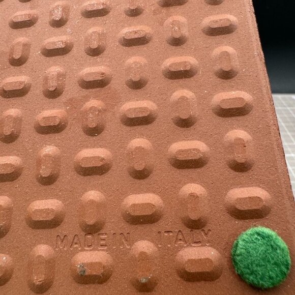 Southwestern Ceramic Tile Woman Weaving Rug signed Italy - Picture 4 of 4